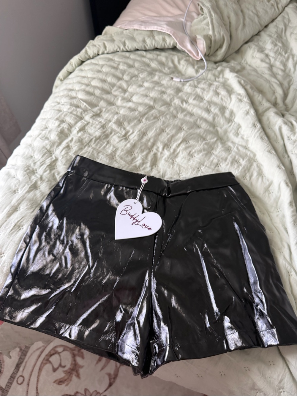 Buddy Love Black High-Waist Shorts